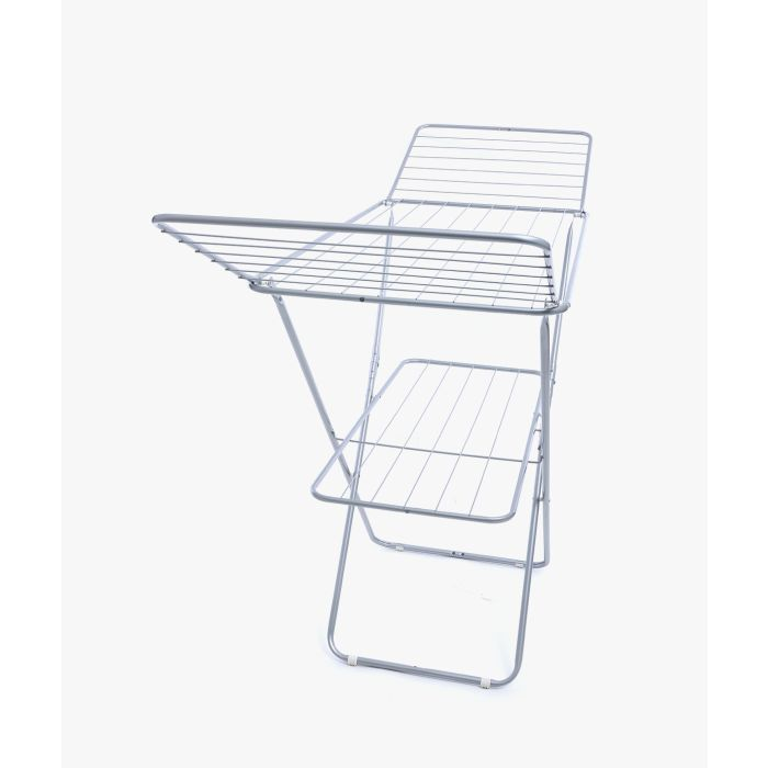 Royalford RF2600-IB Adjustable Metal Cloth Dryer 128X55CM - Drying Space Laundry Washing | Durable Metal Drying Rack | Height Adjustment Air Dryer Ideal For Indoor And Outdoor