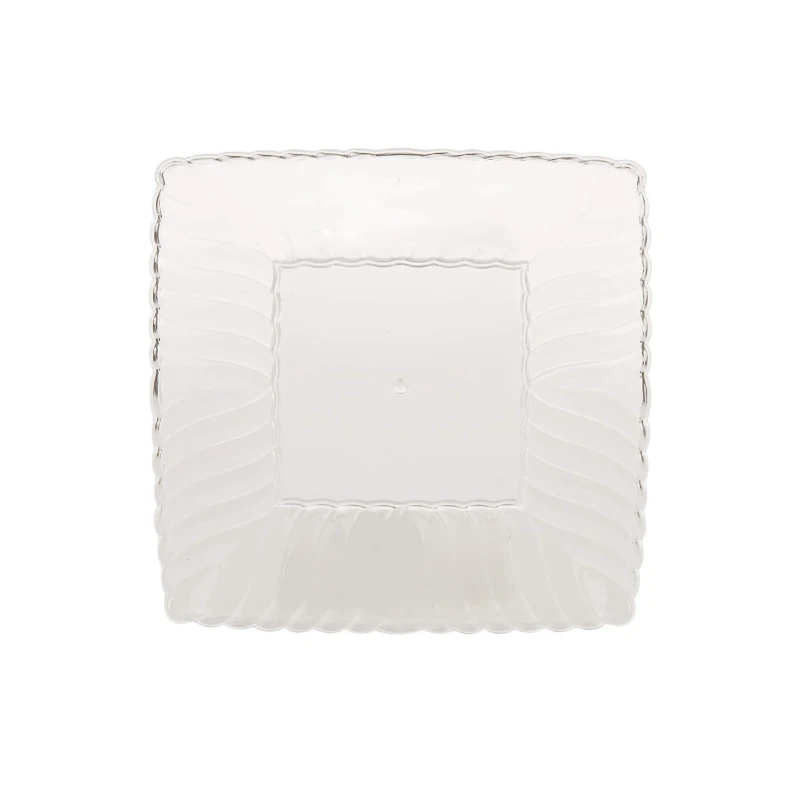 Premium Square Flower Plate 6 Pieces