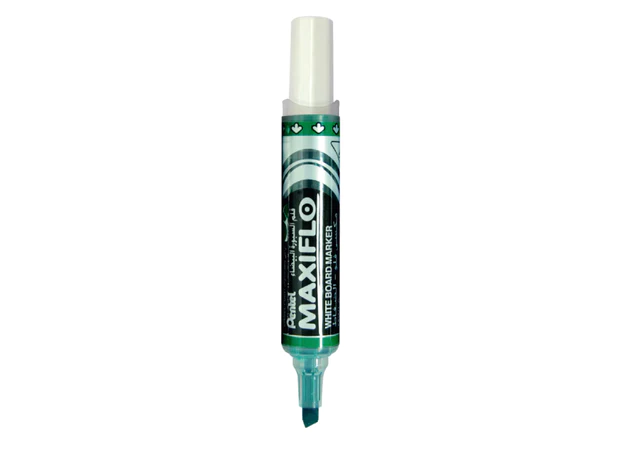 Pentel MWL6 Maxiflo Chisel Tip White Board Marker, Green