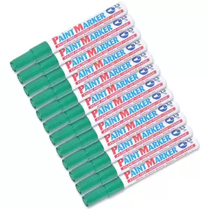 Artline Paint Marker , Pack of 12, Medium 2.3mm, Green - ARMK400XFGR