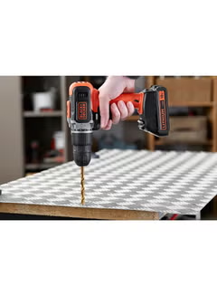 Cordless Drill Driver With 2 Batteries (1.5Ah Li-Ion) And Charger In Kitbox 18V BCD001C2K-GB Orange/Black