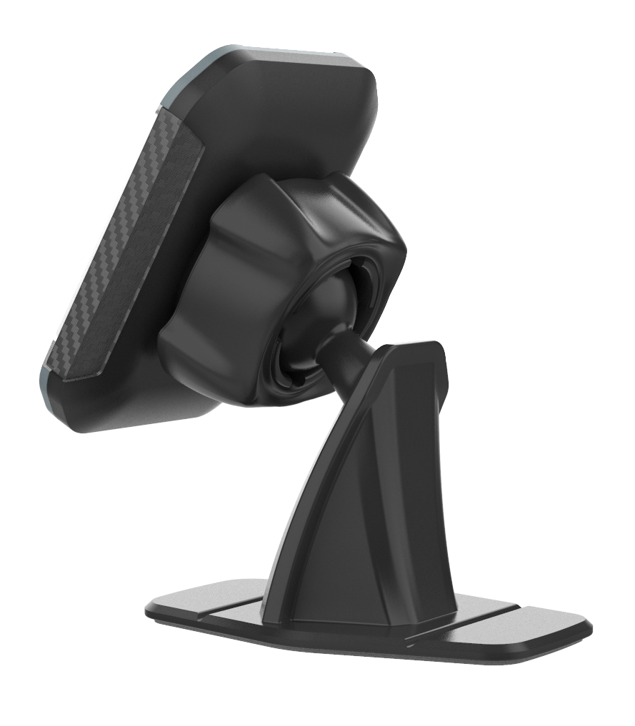 Green Magnetic Car Phone Holder - Black