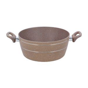 Royalford 32Cm Smart Casserole With Glass Lid - Ceramic - Brown