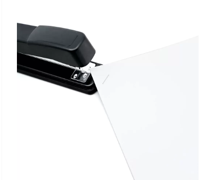 FIS Metal Office Stapler with Max Capacity 100 Staple Pins, Full Strip No. 24/6&26/6 mm, depth 61 mm, 20 Sheets,Black -FSSFN5789BK