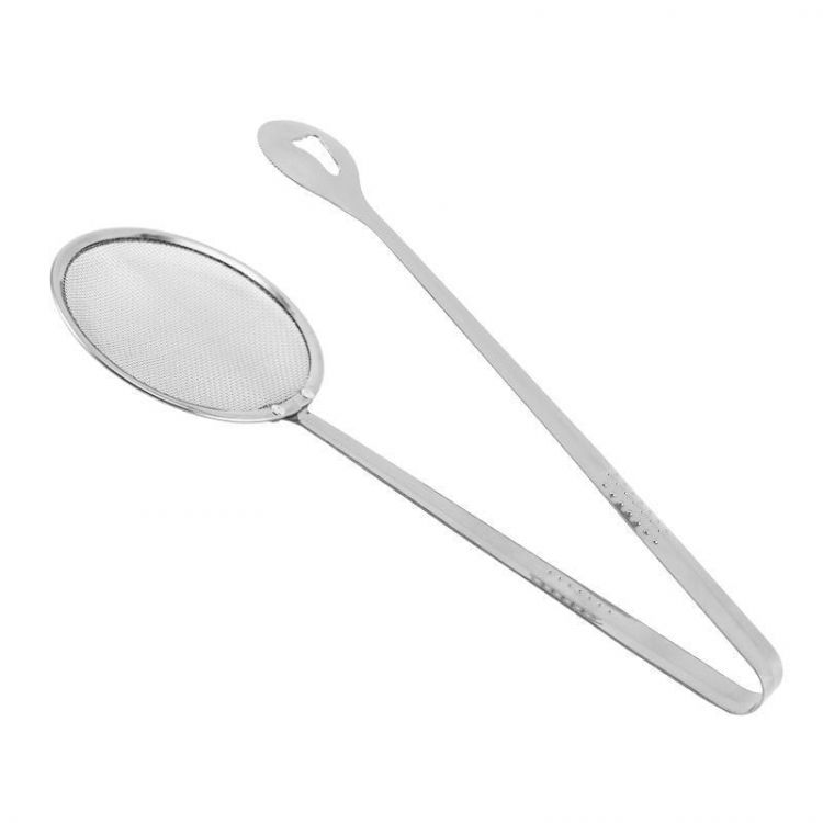 Prestige Frying tong cum strainer - Stainless Steel - Silver