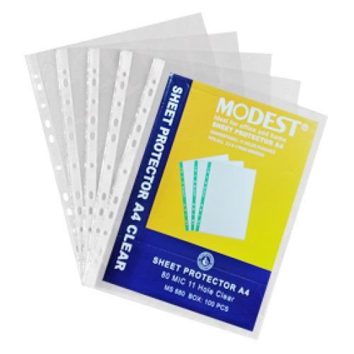 Modest Sheet Protector MS 880 A4 80 MIC (Pack of 100)