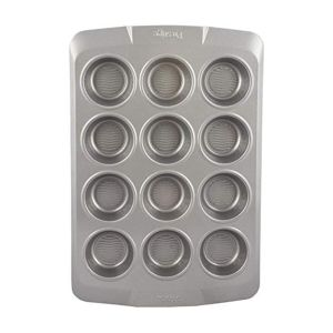 Prestige Muffin Tin With Bottom Design 12 Cup - Aluminium - Silver