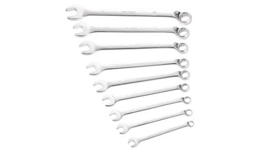 EXPERT E117744 METRIC OFFSET COMBINATION SPANNER SET 9 PCS 8-19MM