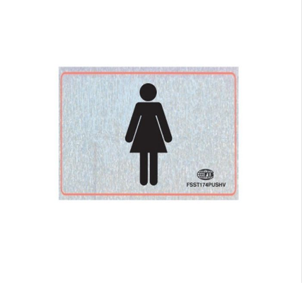 FIS STICKER WOMEN SILVER SIGNS