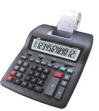 FIS Printing Calculator 12 Digits, 2 Color Printing