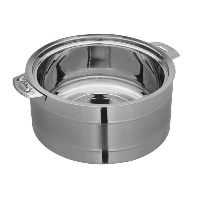 Delta Double Wall Stainless Steel Hot Pot, RF10546 | Firm Twist Lock | Strong Handles | 15L Steel Serving Pot, Steel Chapati Storage Box, Roti Serving Pot