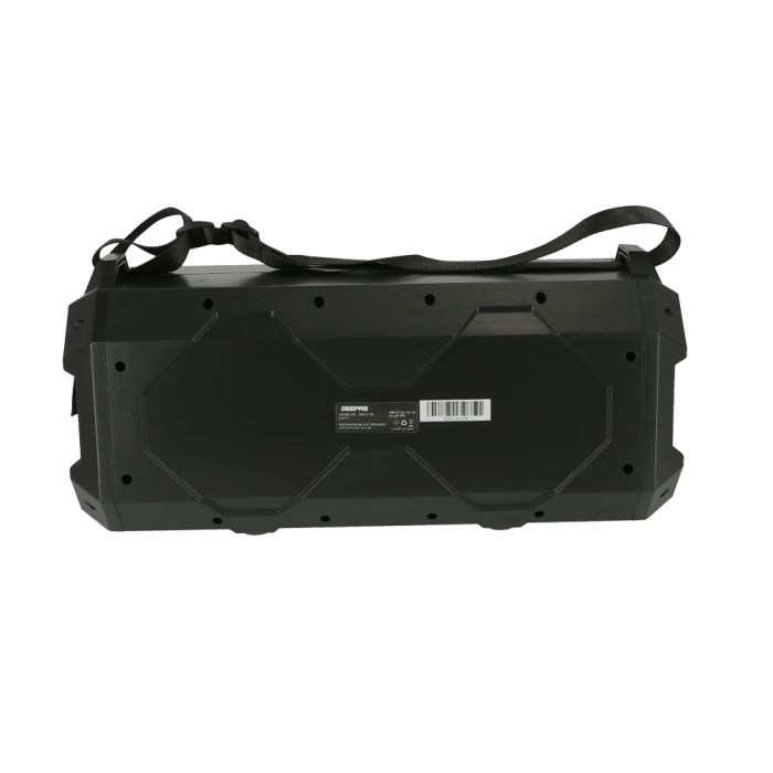 Geepas 4” Portable Speaker - 2000mAh Rechargeable Battery Powered With Bluetooth, 6mm Socket, AM/FM Radio, Easy Handle | 2 Years Warranty