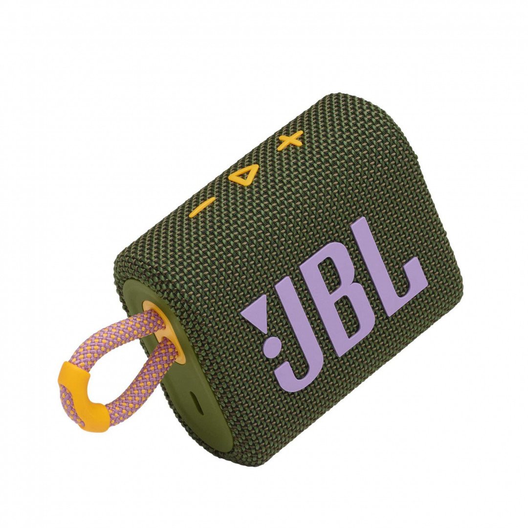 JBL GO 3 Portable Waterproof Wireless Speaker - Green