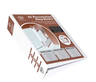 FIS Presentation Binder 3D Ring, A4 Size, 65mm Ring Size, 3.75 Inch Spine Colonne - FSBD365DPB