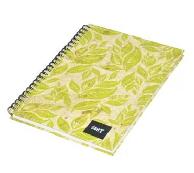 5-Piece Light Spiral Hard Cover Notebook, Single Ruled (100 Sheet) A5 Size - LINBSA51509