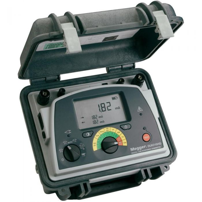 MEGGER DLRO10HD DUAL POWER 10A LOW RESISTANCE OHMETER