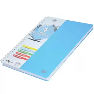 FIS 4 Subject University Books, 160 Sheets, A4 Size, Micro Perforated Pages, Blue Colour - FSUB4SPPTU