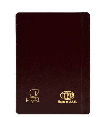 FIS Bonded Leather Pocket Diary 2024 (English) Hard Cover Burgundy - FSDI10EB24BU