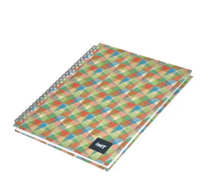 100 sheets LIGHT Spiral Hard Cover Notebook, Single, 22.86 X 20.32 CM -LINBS971605