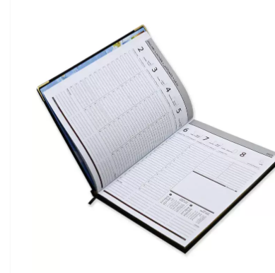 FIS Golden Executive Diary 2023 Arabic/English/French (1-Week at a glance) Black - FSDI35AEG23BK