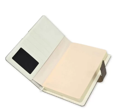 Fis 2024 A5 Diary English Vinyl Hard Sewn Cover Beige -FSDI80E24BG