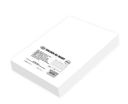 FIS Golden A5 Diary 2023 (English) Green - FSDI26EG23GR