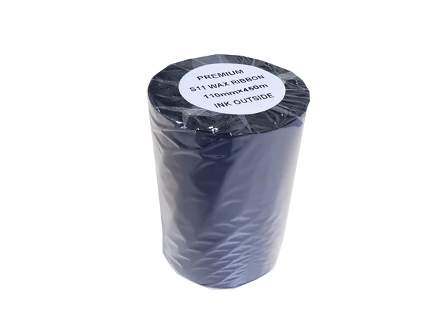 Zebra ZM400 Barcode Printer Ribbon 110x450mm 1:2 Label Size