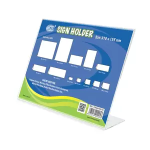 FIS L-Shape Sign Holders Oblong,210 x 155 mm Size - FSNA210X155