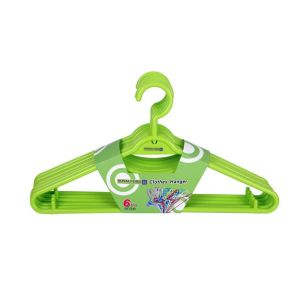Royalford 6Pcs Hanger Set - Plastic - Green