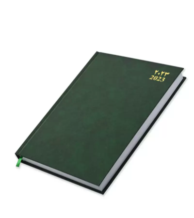 FIS 2023 Executive Diary (Arabic/English) Vinyl Hard Cover Green - FSDI88AEN23GR