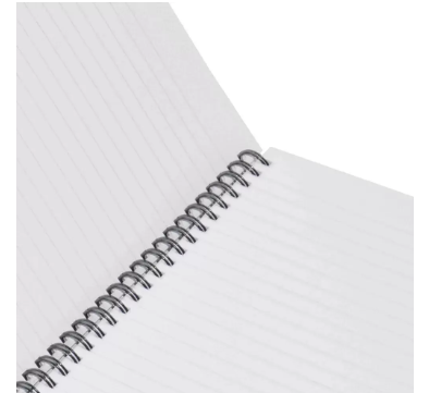 LIGHT Pack of 5 Spiral Hard Cover Note Book 100 Sheets. Size:9X7 Inches (22.86 X 20.32 CM) -LINBS971001309