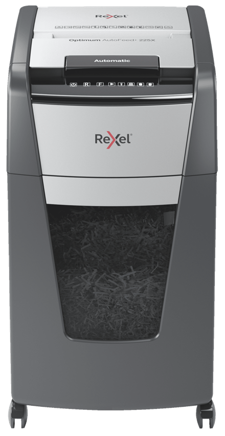 Rexel Optimum AutoFeed+ 225X Automatic Cross Cut Paper Shredder