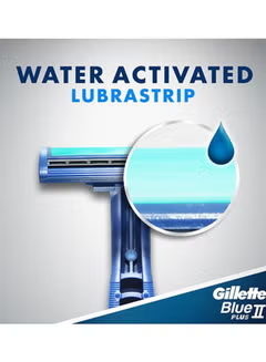 Blue II Plus Mens Disposable Razors 10+4 Count