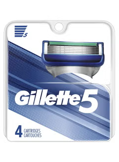 5 Men's, Razor Blade Refills, 4 Count