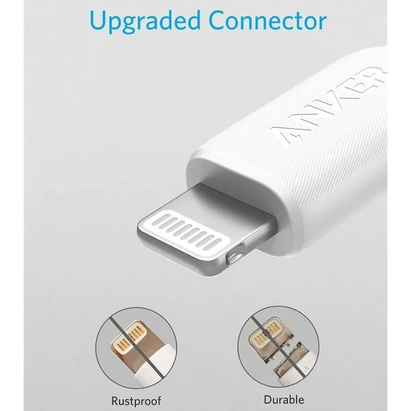 Anker Power Line III Lightning Cable 3ft B2B-UN White Iteration1