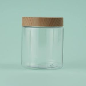 Royalford Round Air Tight Pet Jar - Plastic - Clear - 250 ML