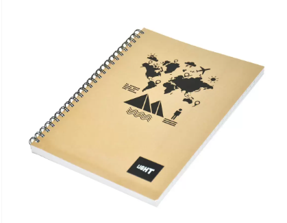 LIGHT Pack of 10 Spiral Soft Cover Notebook, Single Line , 10X8 Inches (25.4 X 20.32 cm) 100 Sheets - LINB1081805S