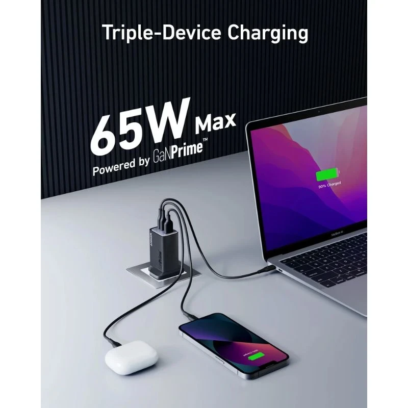 Anker 735 Charger GaNPrime 65W Black