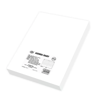 FIS Golden Agenda Diary 2023 (English) Italian PU, 1-Side Padded, Black - FSDI75EPG23BK