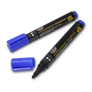 Fis Permanent Markers Fine - 12 Pieces (blue) - FSMKPF04BL