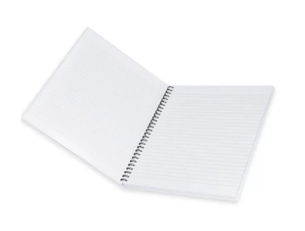 5-Piece FIS Spiral Hard Cover Notebook Single Line 10X8 Inch, 100-Sheets - FSNBS1081904