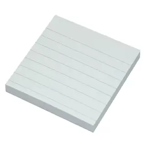 FIS Sticky Note, Colour White With Ruling, Size 3 x 3 Inch, 100 Sheets, Quantity per Pack 12 - FSPO33RWH