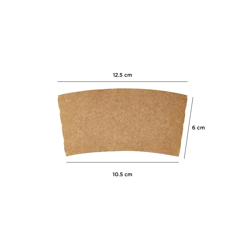 Kraft Sleeves for Paper Cups 16oz