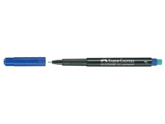 Faber Castell Multimark 1513 Permanent Fine 0.6mm, Blue