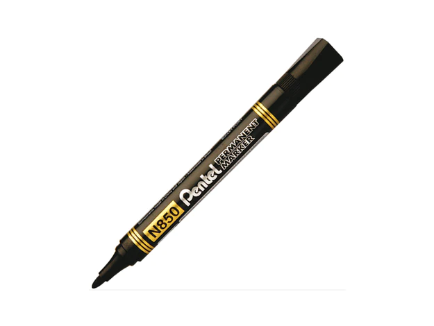 Pentel N850 Bullet Tip Permanent Marker, Assorted (Pack of 4)