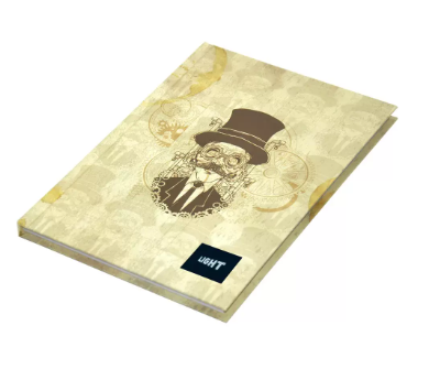 Light Hard Cover Notebook (Pack of 5 Pcs x 100 Sheets) Single Line, A5 Size - LINBA51808