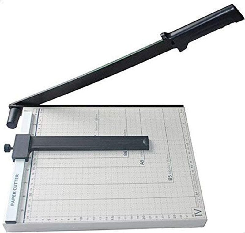 A4 Size Metal Base Paper Cutter, Black