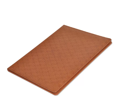FIS A4 Certificate Folder Italian PU 1-Side Padded Cover, Brown - FSCLCHPUBRD5