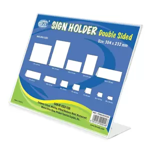 FIS L-Shape Sign Holders Oblong, 304 x 232 mm Size - FSNA304X232