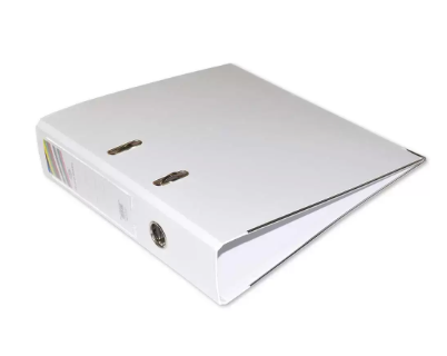 Pack of 24 Pieces PP Lever Arch Box File White